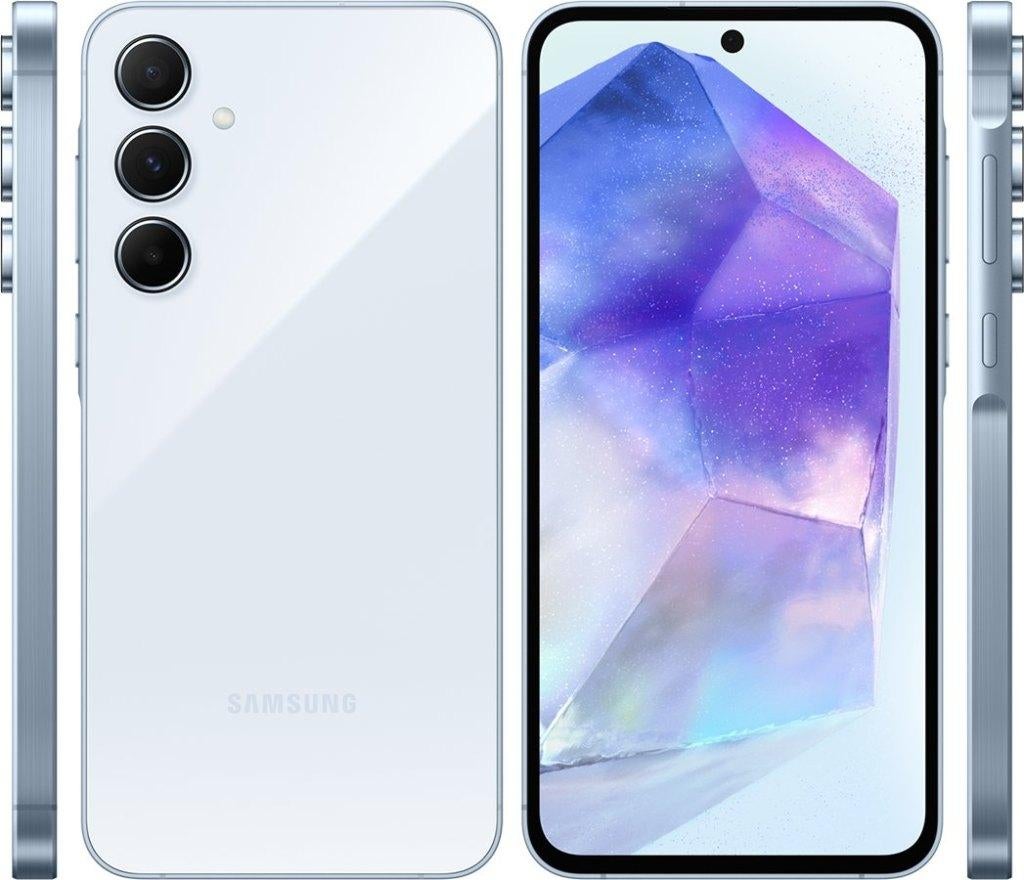 Samsung Galaxy A55, Télécoms, Téléphonie mobile | Samsung, Comme neuf, Galaxy A, 128 GB, Sans abonnement, Android OS, Bleu, Enlèvement ou Envoi