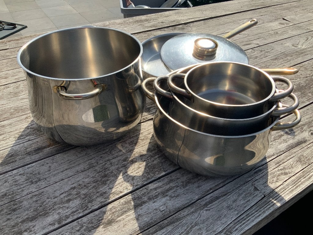Keukenpotten set Demeyere, Ophalen, Krasbestendig, Demeyere, Gebruikt