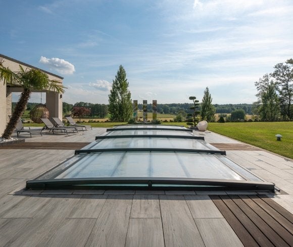Abri piscine plat, Jardin & Terrasse, Envoi, Neuf