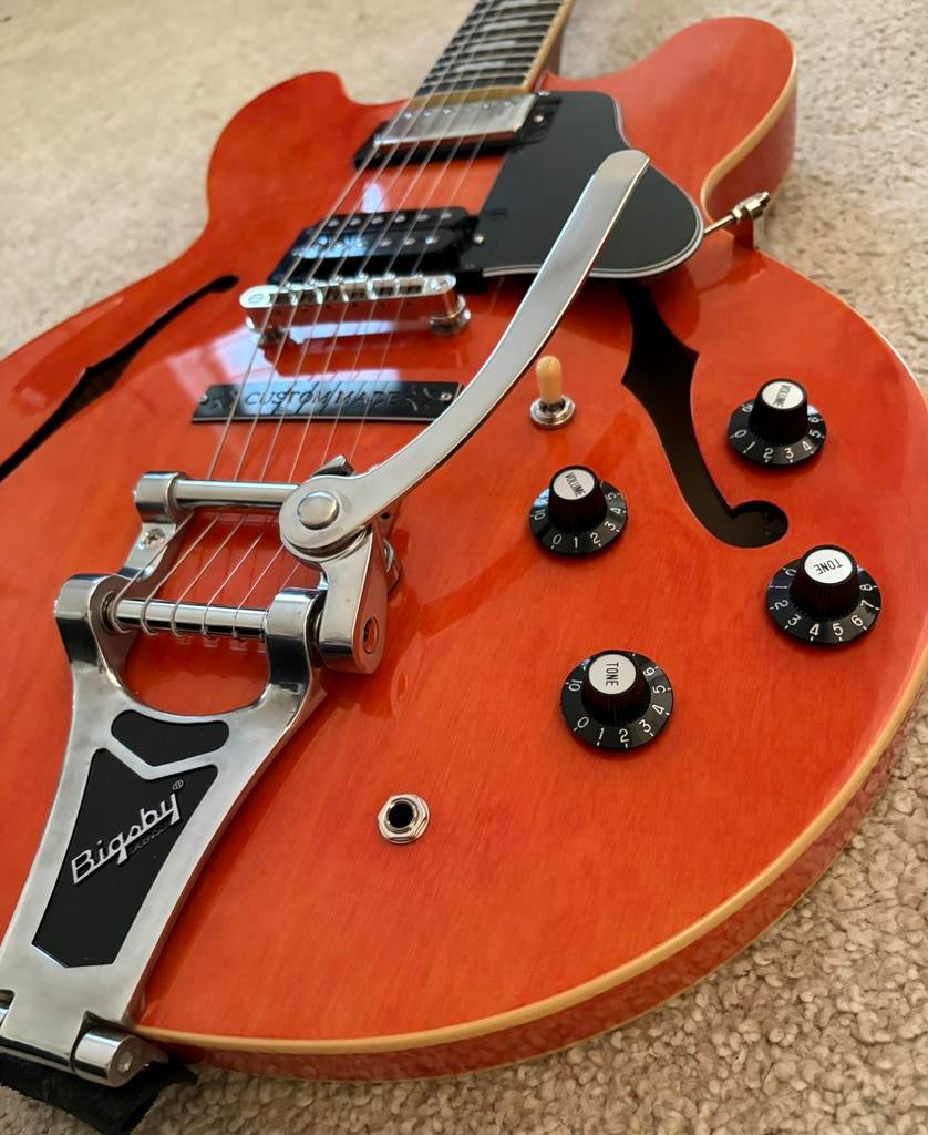 Epiphone ES 335 Micros Gibson/Bigsby, Enlèvement, Comme neuf, Semi-solid body, Epiphone