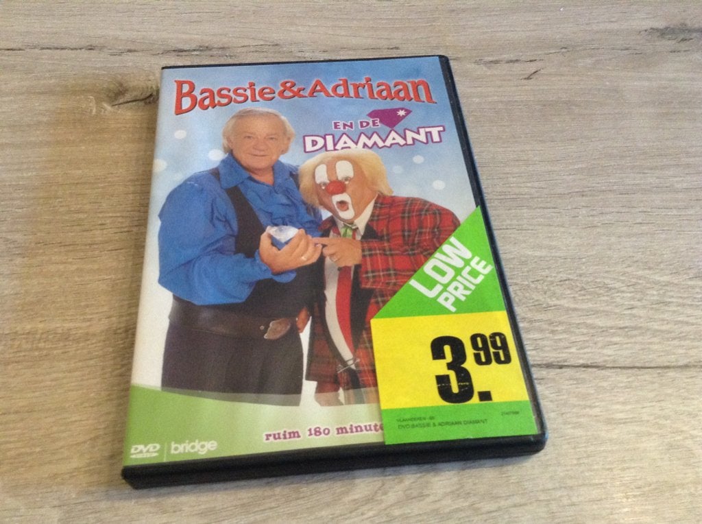 Bassie en Adriaan en de diamant DVD (1993), Avontuur, Alle leeftijden, Nederlands, Tv-serie