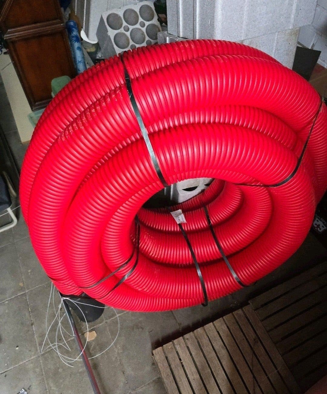 trekbuis wachtbuis flexibel 125mm 25m lengte, Ophalen