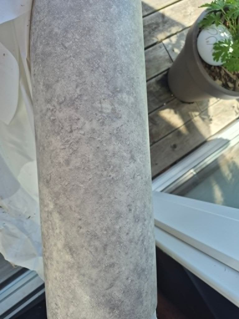 Balatum-  Vinyl-  Linoleum neuf emballé 4M x 3M80 Greiche, Ophalen, Grijs, Nieuw, Vinyl