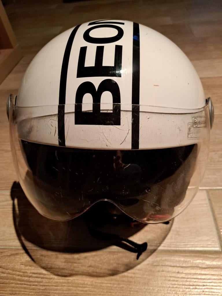 Jethelm scooterhelm, medium 57-58cm, Fietsen en Brommers, Brommerhelmen, Ophalen of Verzenden, Gebruikt, Medium