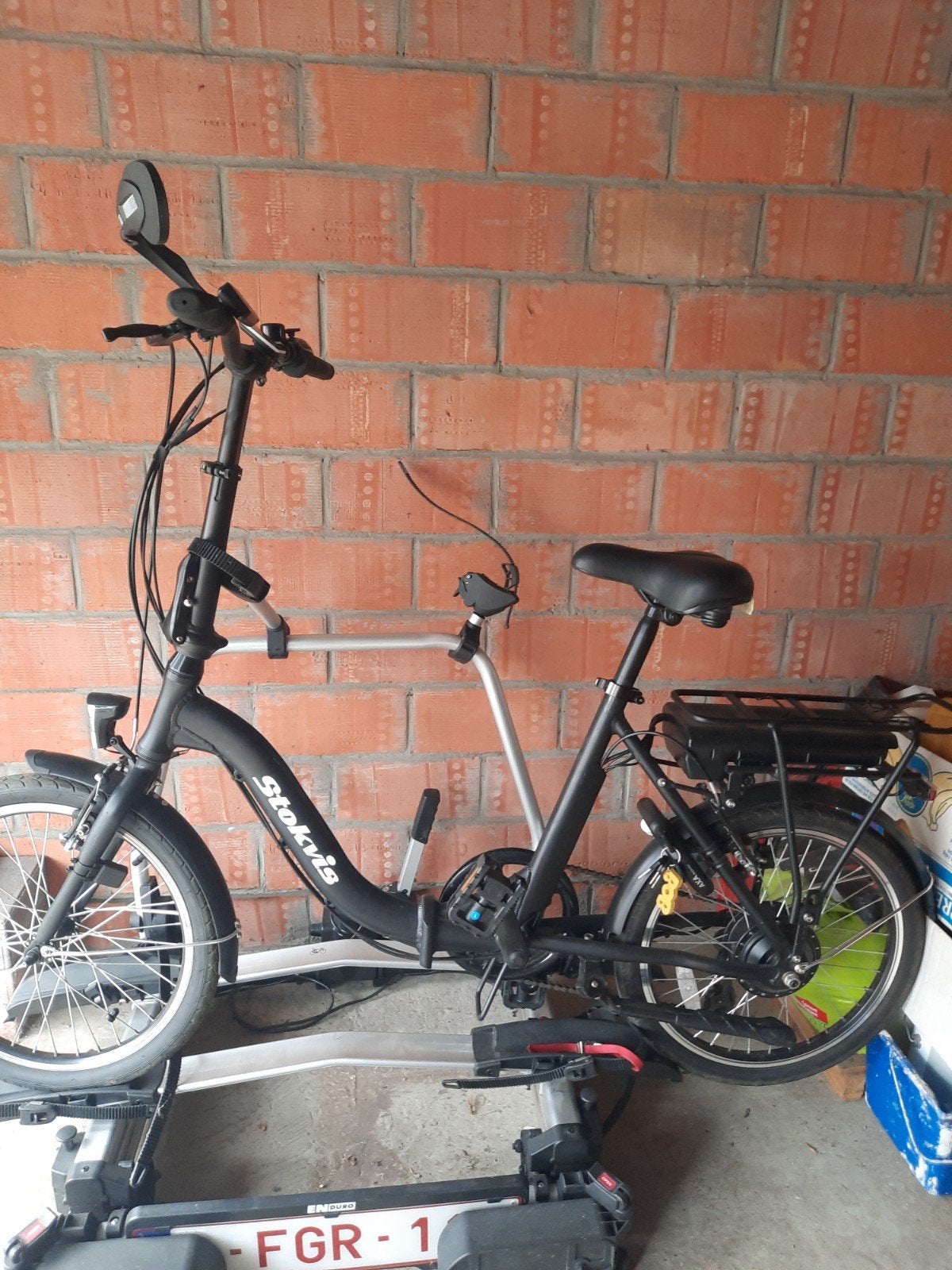 elektrische vouwfiets merk stokvis, Ophalen, Totaal opvouwbaar
