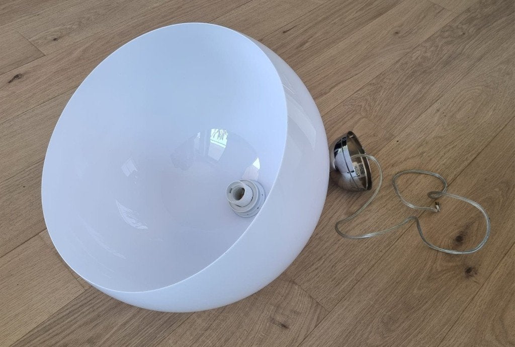 Hanglamp ball/bowl van Lucide, 40 cm diameter, Huis en Inrichting, Lampen | Hanglampen, Kunststof, Modern of retro, Ophalen of Verzenden