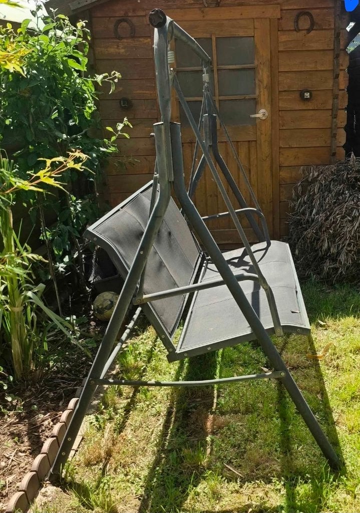 Tuinschommel, Ophalen, Gebruikt, Metaal, Schommelbank