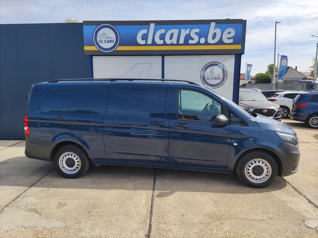 Mercedes-Benz Vito 114Cdi/Euro6/ExtraLang/Cruise/Trekhaak/15, Auto's, Stof, Gebruikt, Euro 6, Blauw