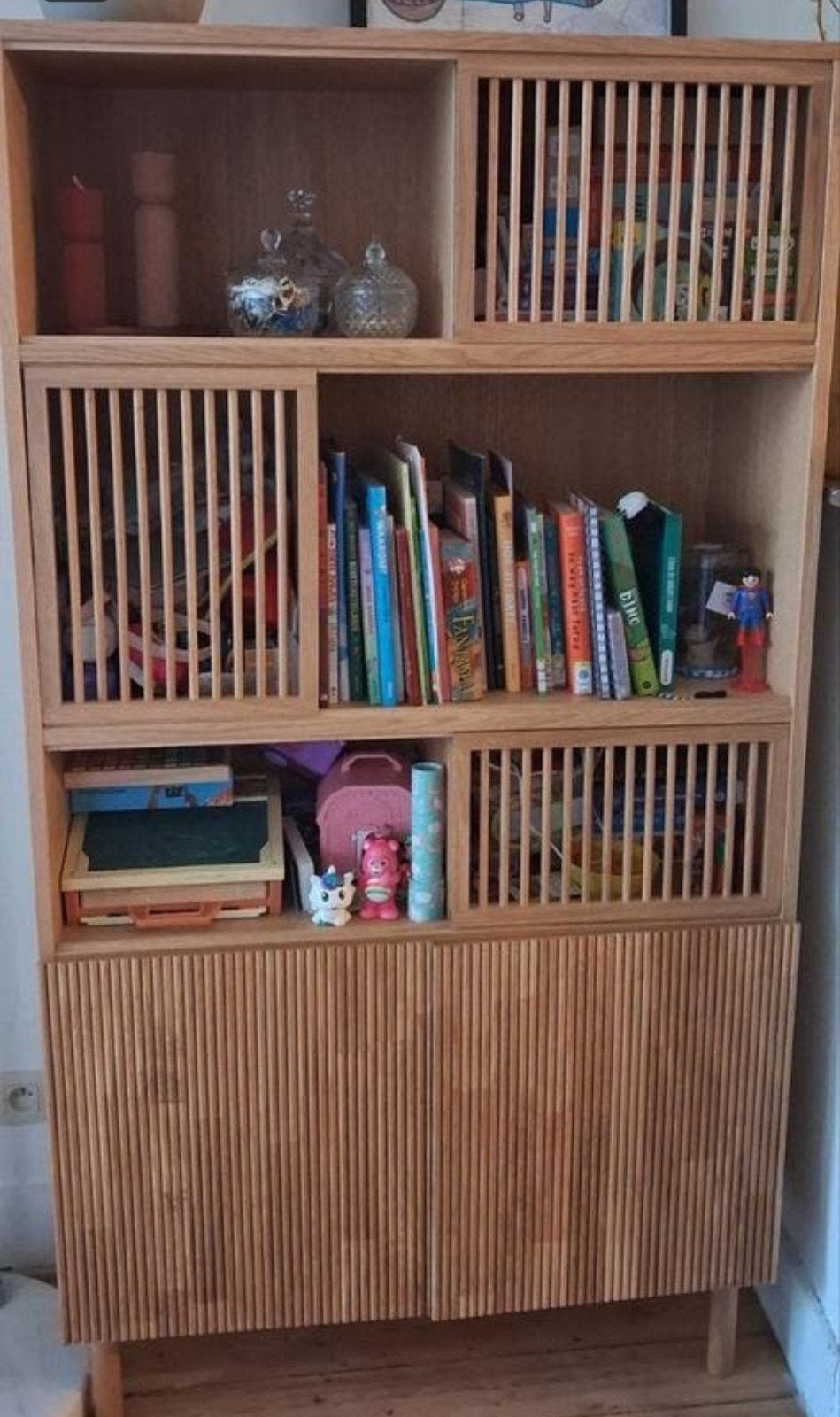 Bibliotheekkast, Huis en Inrichting, Ophalen, Zo goed als nieuw, Eikenhout