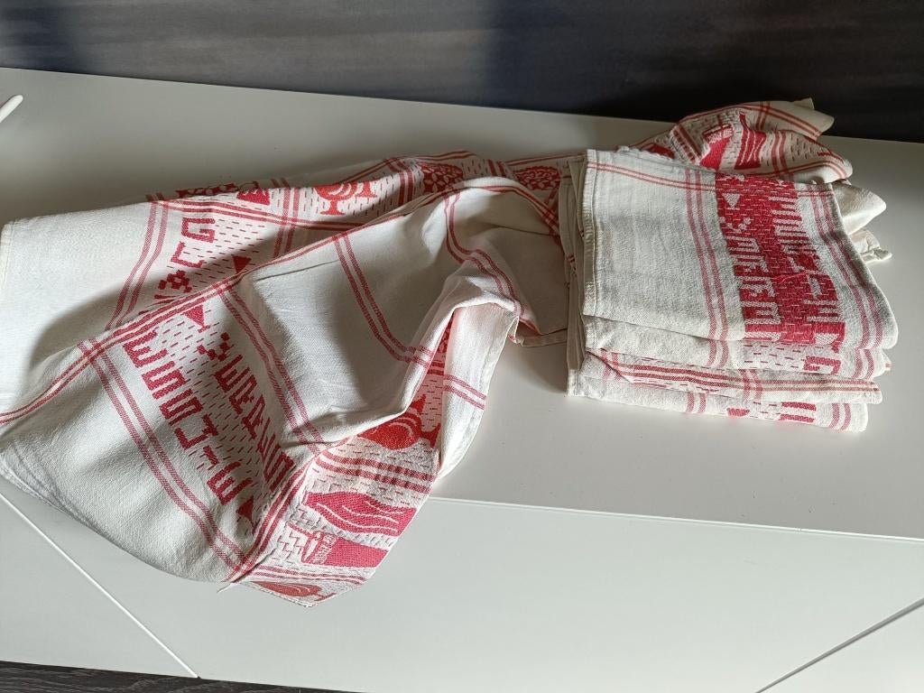 keukenhandoeken  6 stuks, Huis en Inrichting, Keuken | Textiel, Ophalen, Zo goed als nieuw, Theedoek of Handdoek