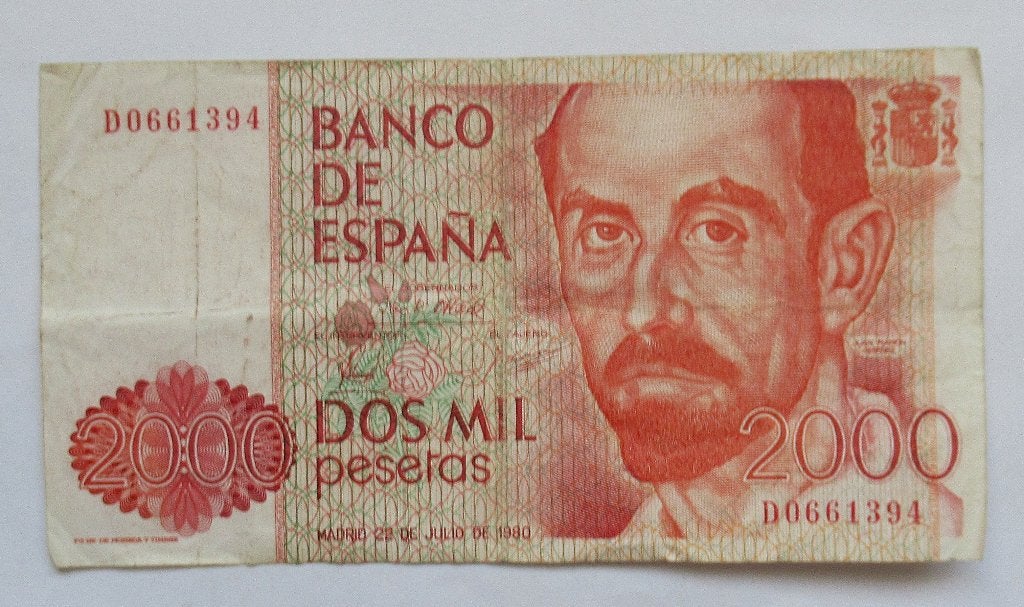 Spanje 2000 Pesetas 1980, Verzenden