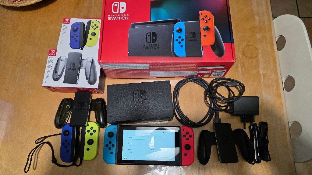 Nintendo Switch + Accessoires, Switch 2019 Upgrade, Avec disque dur, Comme neuf, Enlèvement
