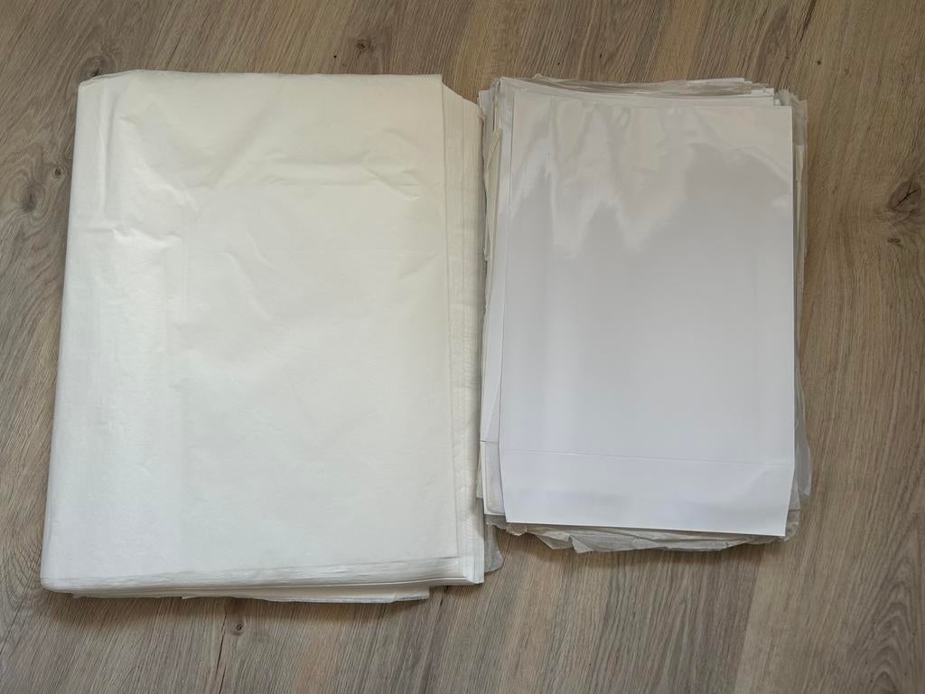 Vloeipapier en inpakmateriaal, Ophalen