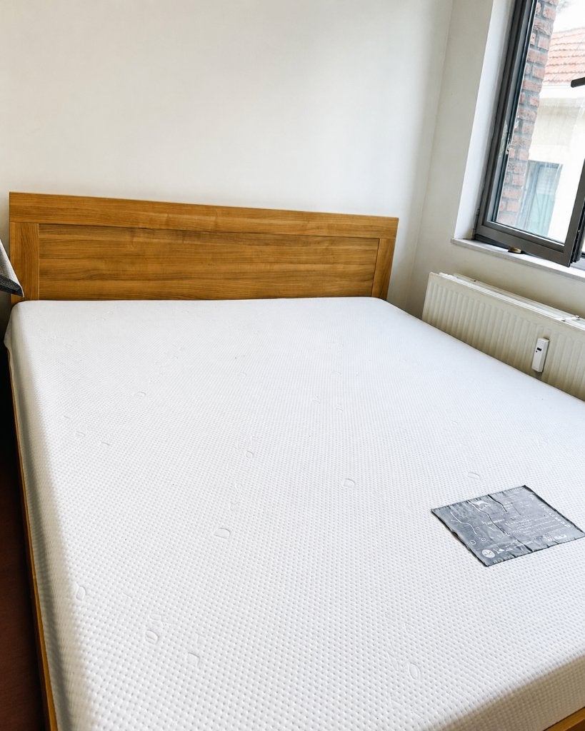 160x200 Tweepersoonsbed met matras, Ophalen, Gebruikt, 200 cm, 160 cm