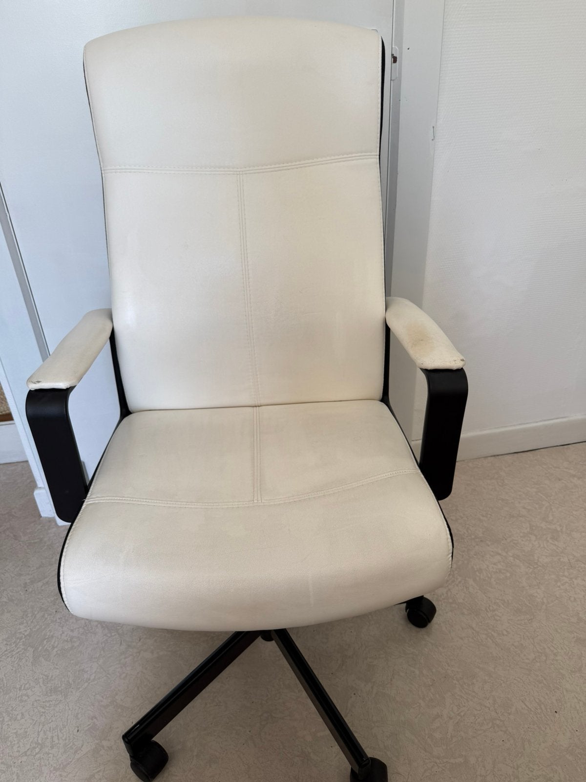 Chaise de bureau, Enlèvement, Utilisé, Blanc, Chaise de bureau