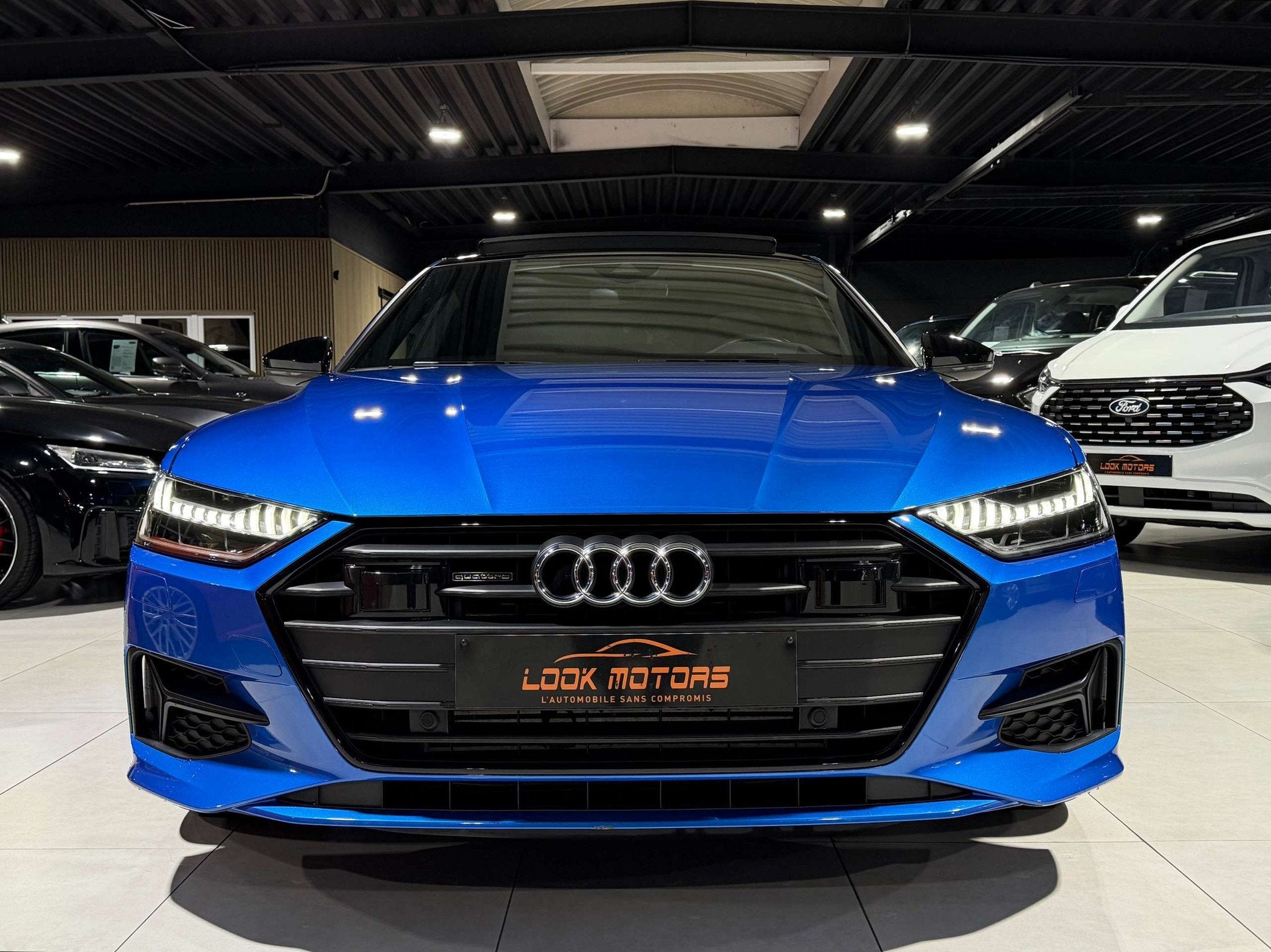 Audi A7 50 TFSI-e Quattro S-tronic S-line PHEV 265cv DISTRON, Autos, https://public.car-pass.be/vhr/77cf320f-fd0b-4adb-b681-d8cff091bd93