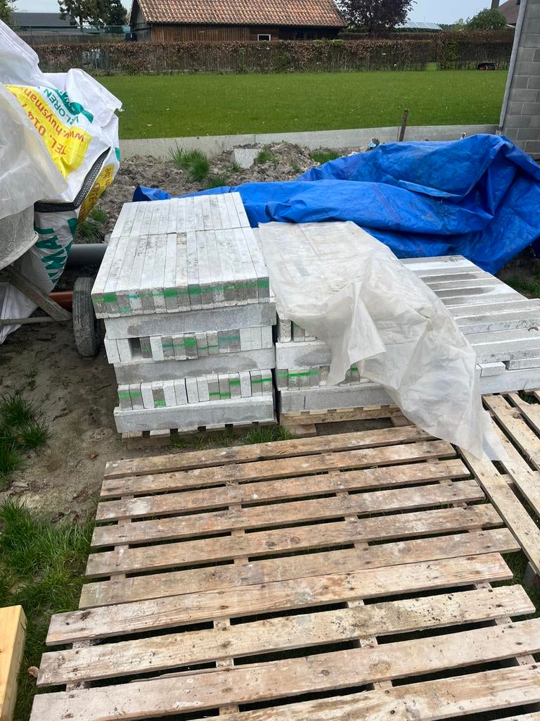 300 stuks gevelsteen MBI Dover White, Enlèvement, Utilisé, Briques