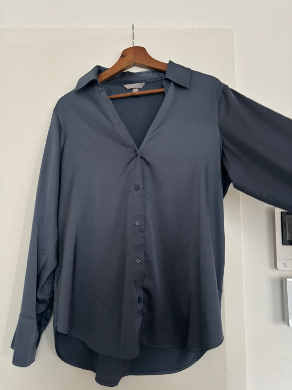 Donkerblauwe blouse dames | Maat M | Goede staat, Kleding | Dames, Blouses en Tunieken, Ophalen of Verzenden, Zo goed als nieuw