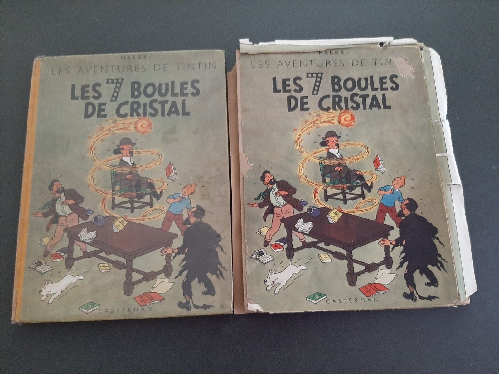 Tintin : Les 7 boules de cristal 2x EO 1948, Enlèvement ou Envoi