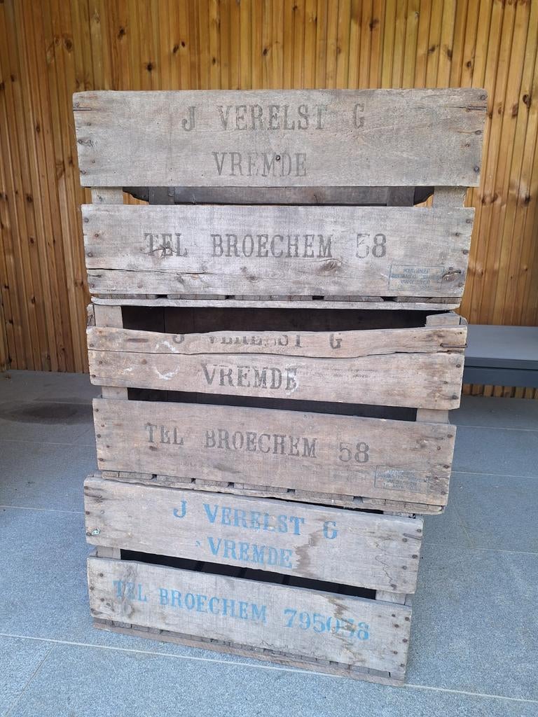 Oude houten fruitkratten, Huis en Inrichting, Ophalen
