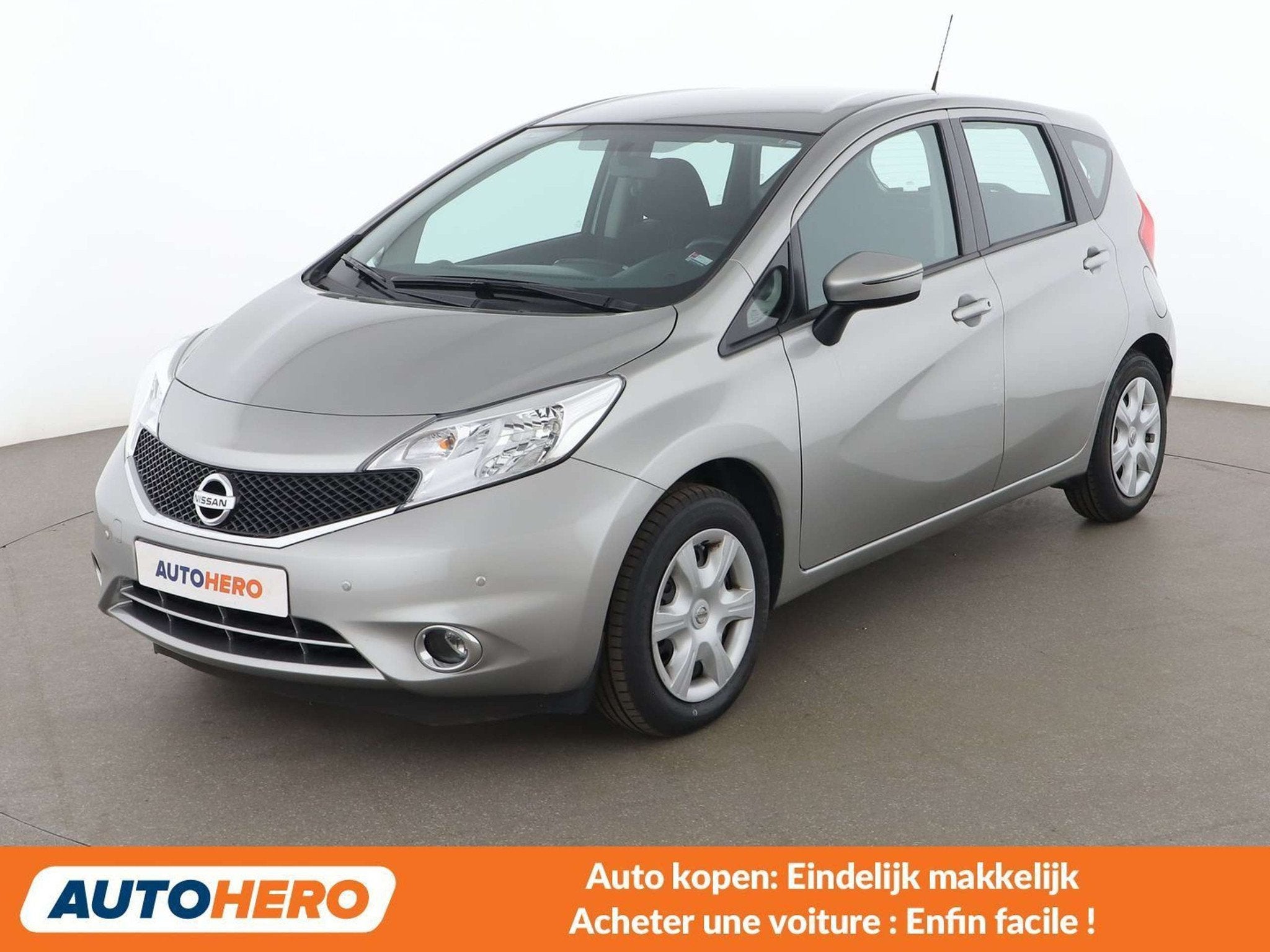 Nissan Note 1.2 Acenta (bj 2015), Auto's, Nissan, Voorwielaandrijving, Stof, Gebruikt, Zwart