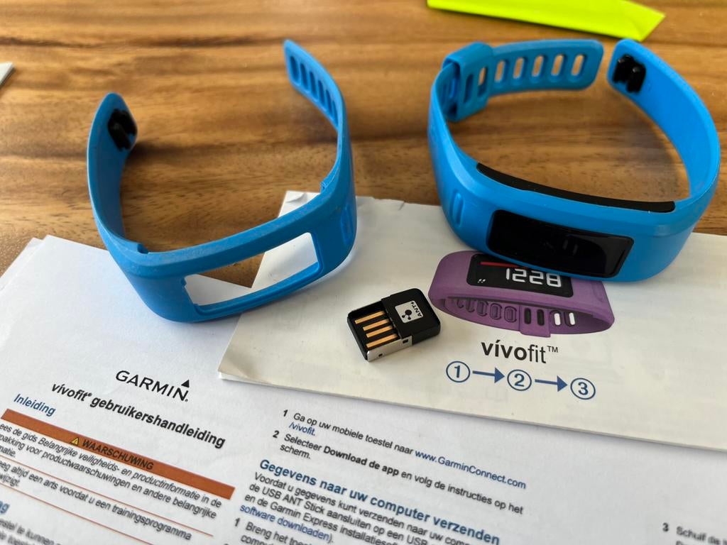 Garmin Vivofit, Ophalen of Verzenden, Stappen, Nieuw, Blauw