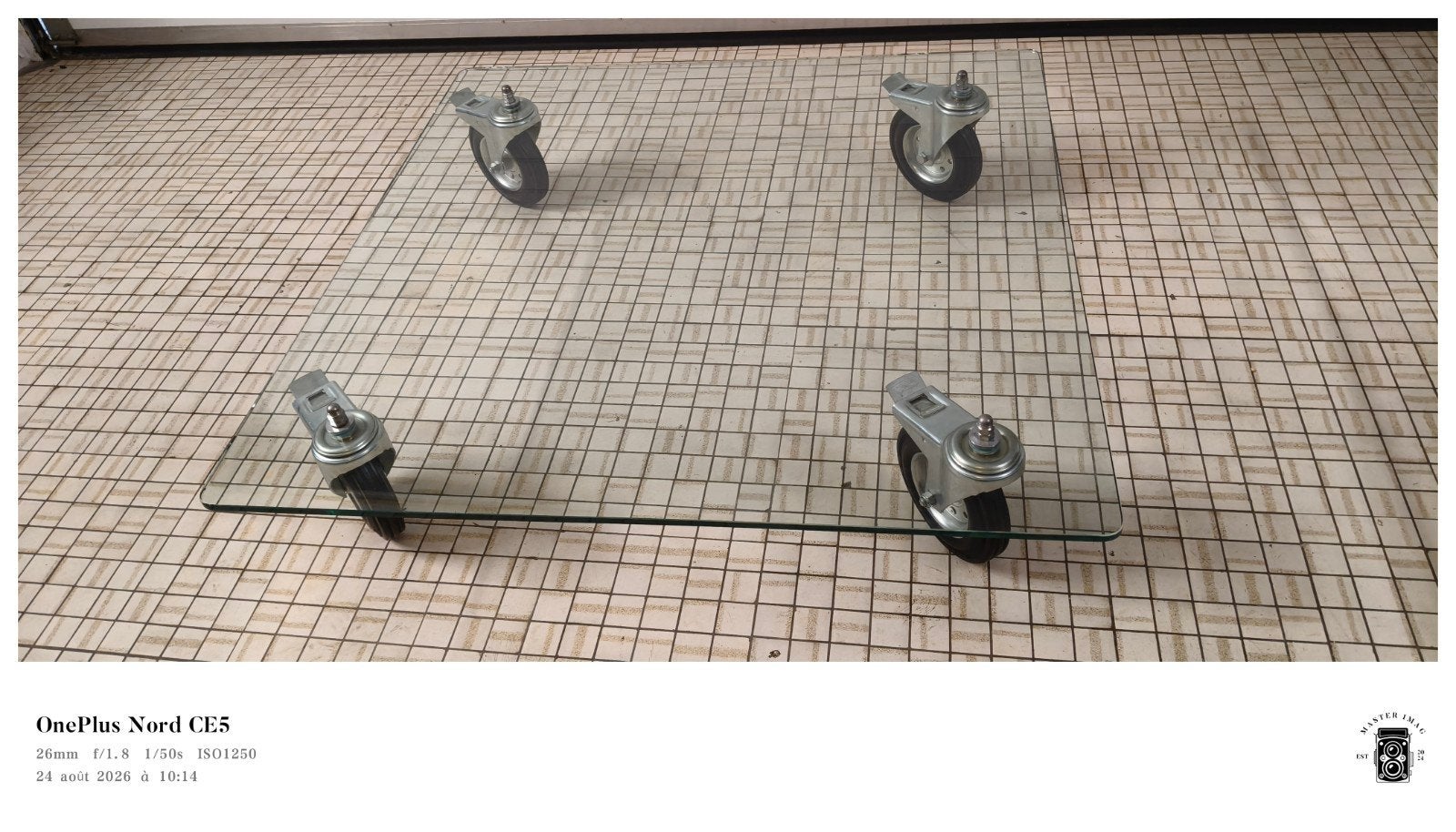 Table en verre FONTANA, Enlèvement