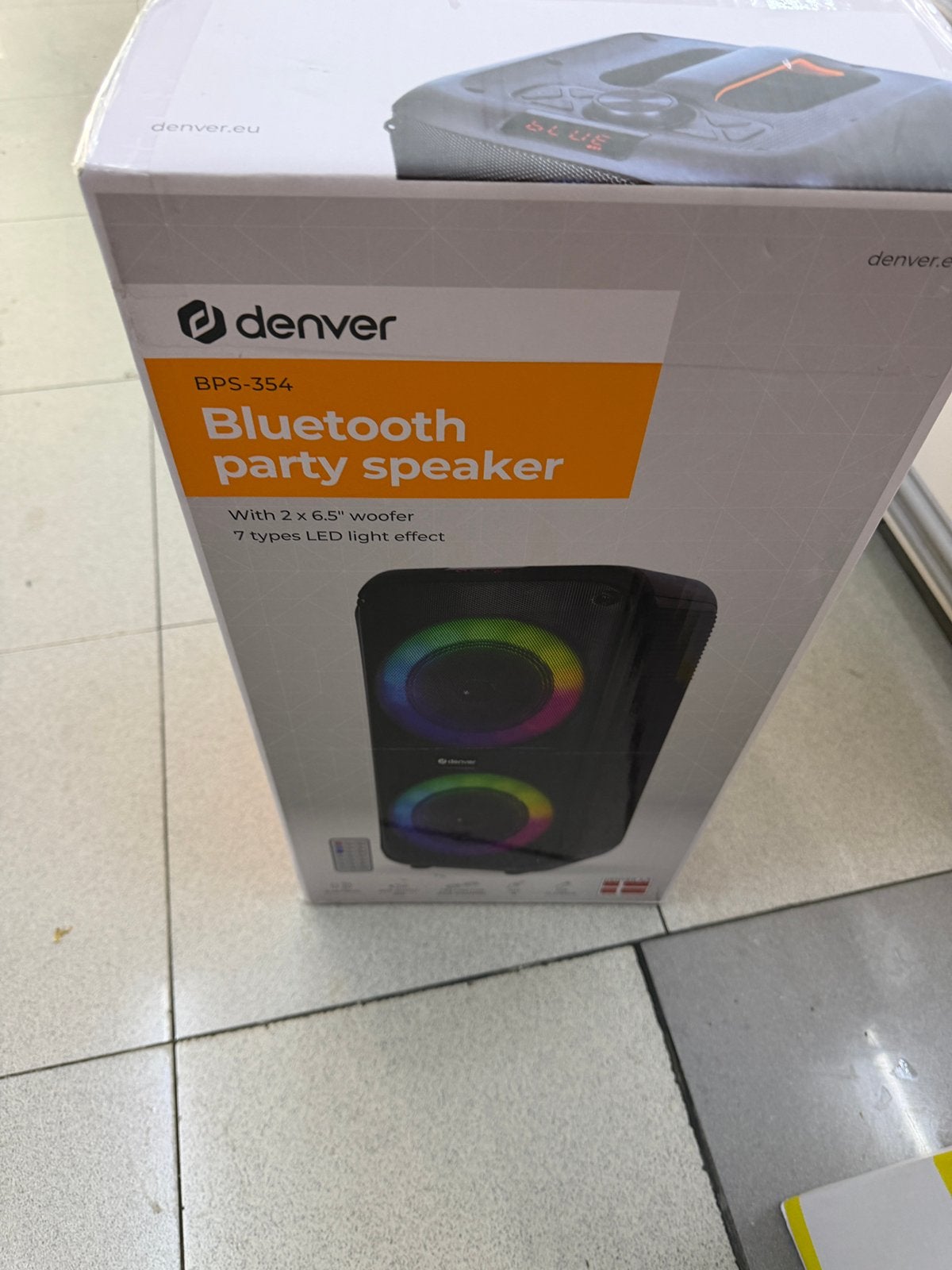 Denver BPS-354 Bluetooth Party Speaker, Ophalen, Nieuw
