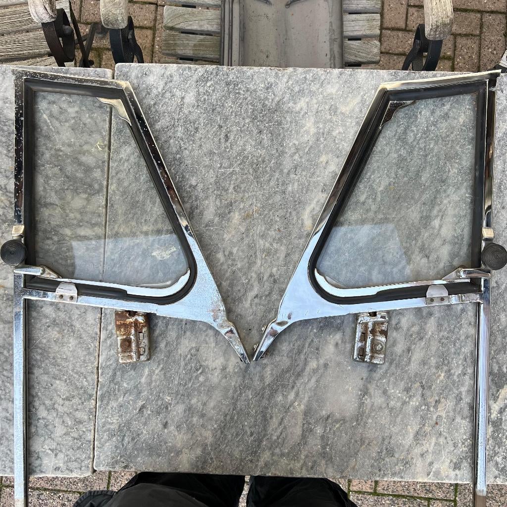 VW Beetle Convert ventilatieraamset 65-72 Chroom, Auto diversen, Auto-accessoires, Gebruikt, Ophalen of Verzenden