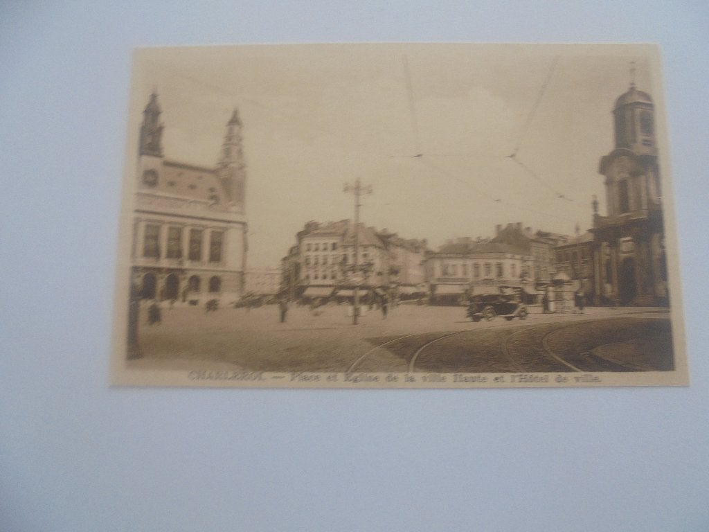 charleroi -  place et église, Verzamelen, Ophalen of Verzenden
