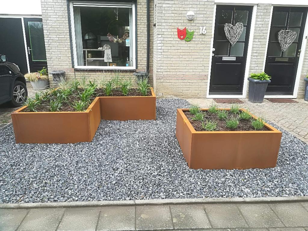 Cortenstalen bloembak/plantenbak diverse maten of maatwerk, Overige materialen, Nieuw, Ophalen of Verzenden, Balkon