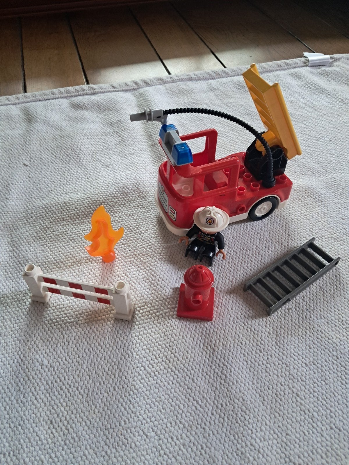duplo brandweerwagen, Inclusief minifiguren, Gebruikt, Ophalen of Verzenden, Duplo