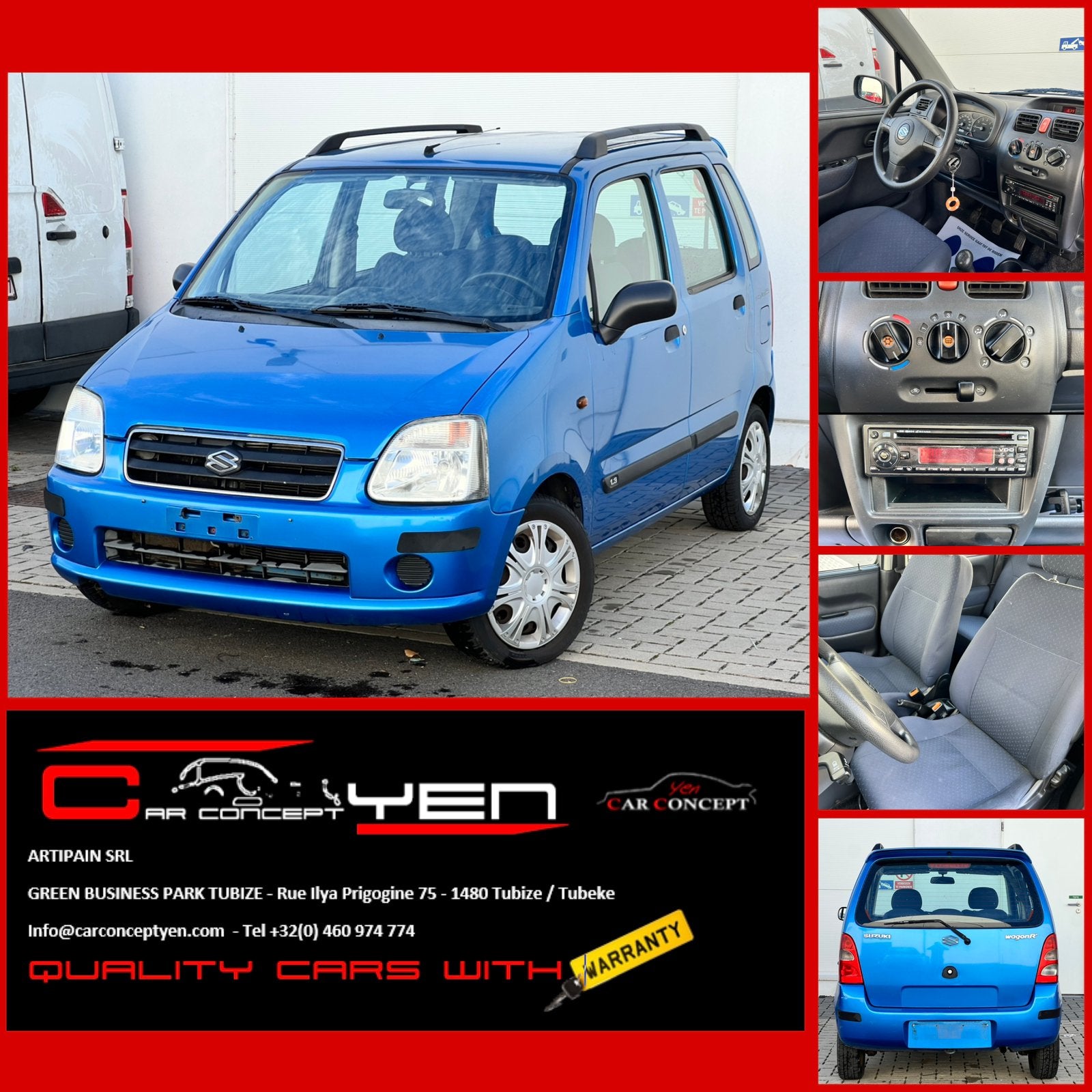 Suzuki Wagon R 1.3*Clim*Vitres+rétros éléctriques, Auto's, Voorwielaandrijving, Zwart, Mistlampen, 5 deurs