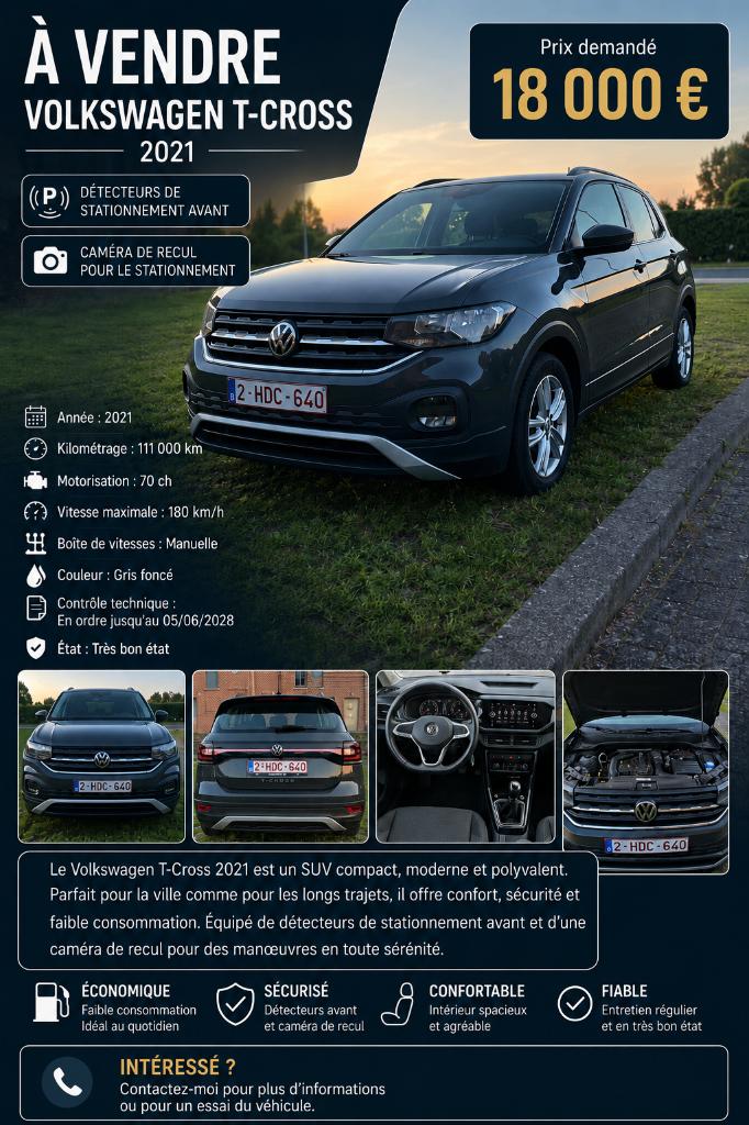 Volkswagen T-cross, Auto's, Volkswagen, Euro 5, T-Cross, Overige kleuren, Leder en Stof