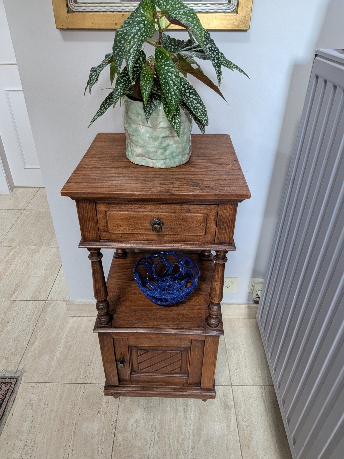 Armoire d'entrée ancienne avec tiroir et porte, 70 cm ou plus, Moins de 45 cm, Enlèvement, Utilisé