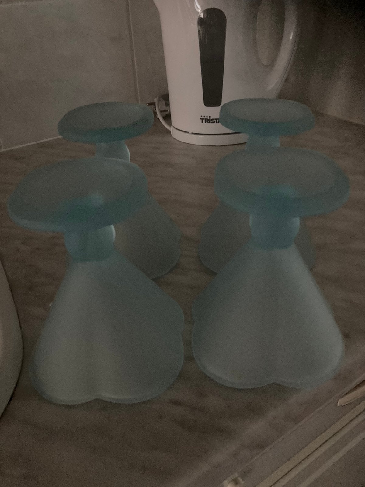 Coupe-Glazen- crème glazen/4 stuks samen, Ophalen, Zo goed als nieuw