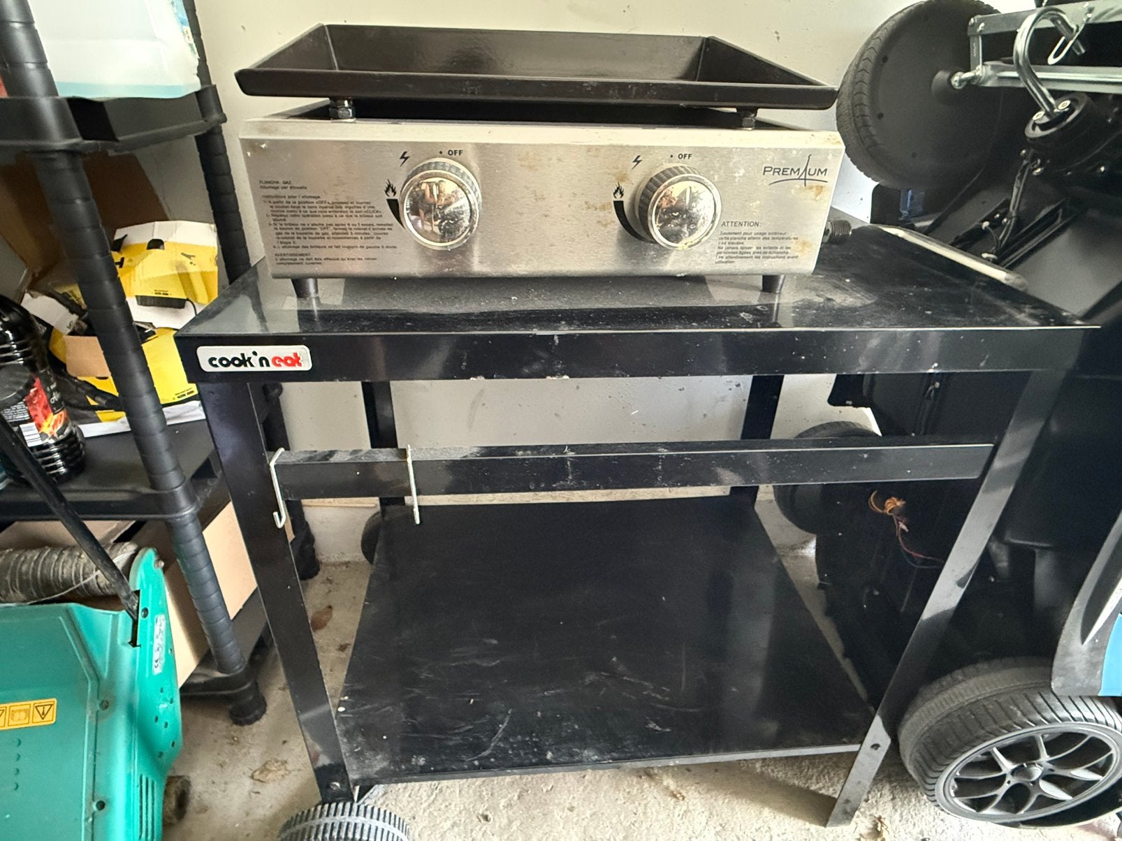 Plancha à gaz, Enlèvement, Utilisé