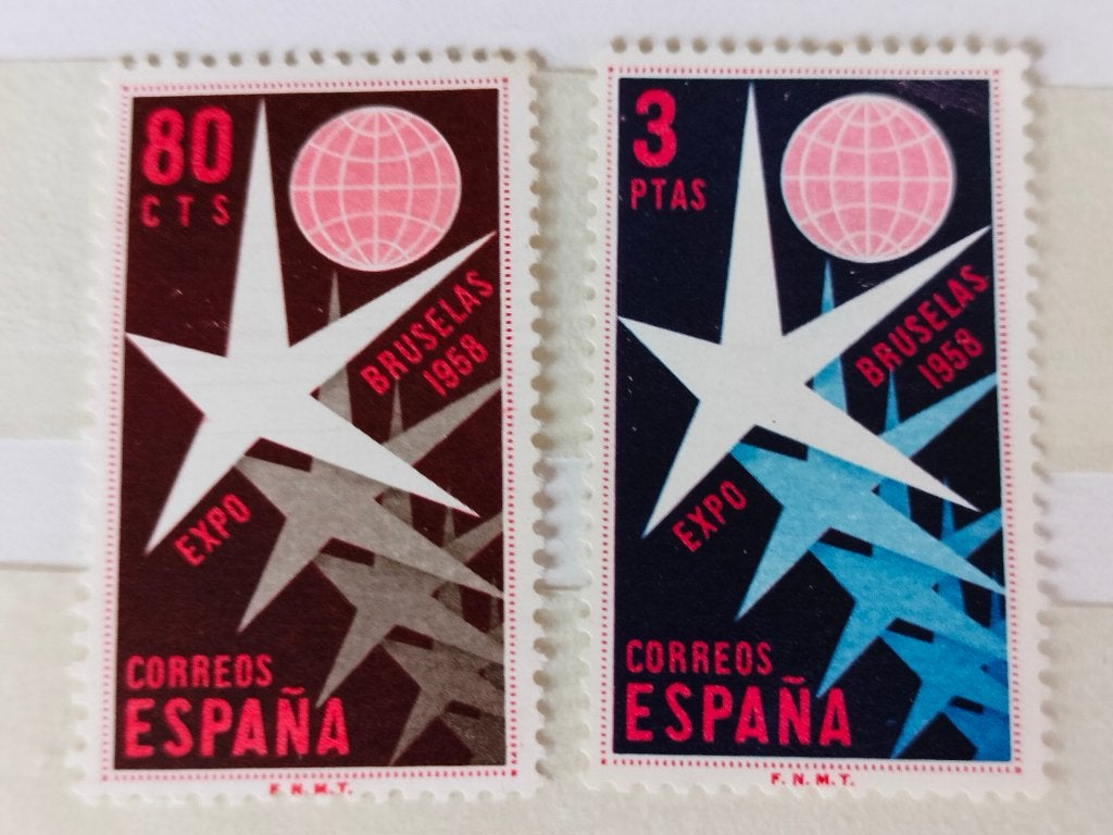 Espagne 1958 - Expo 58 Exposition universelle Bruxelles **, Envoi, Non oblitéré