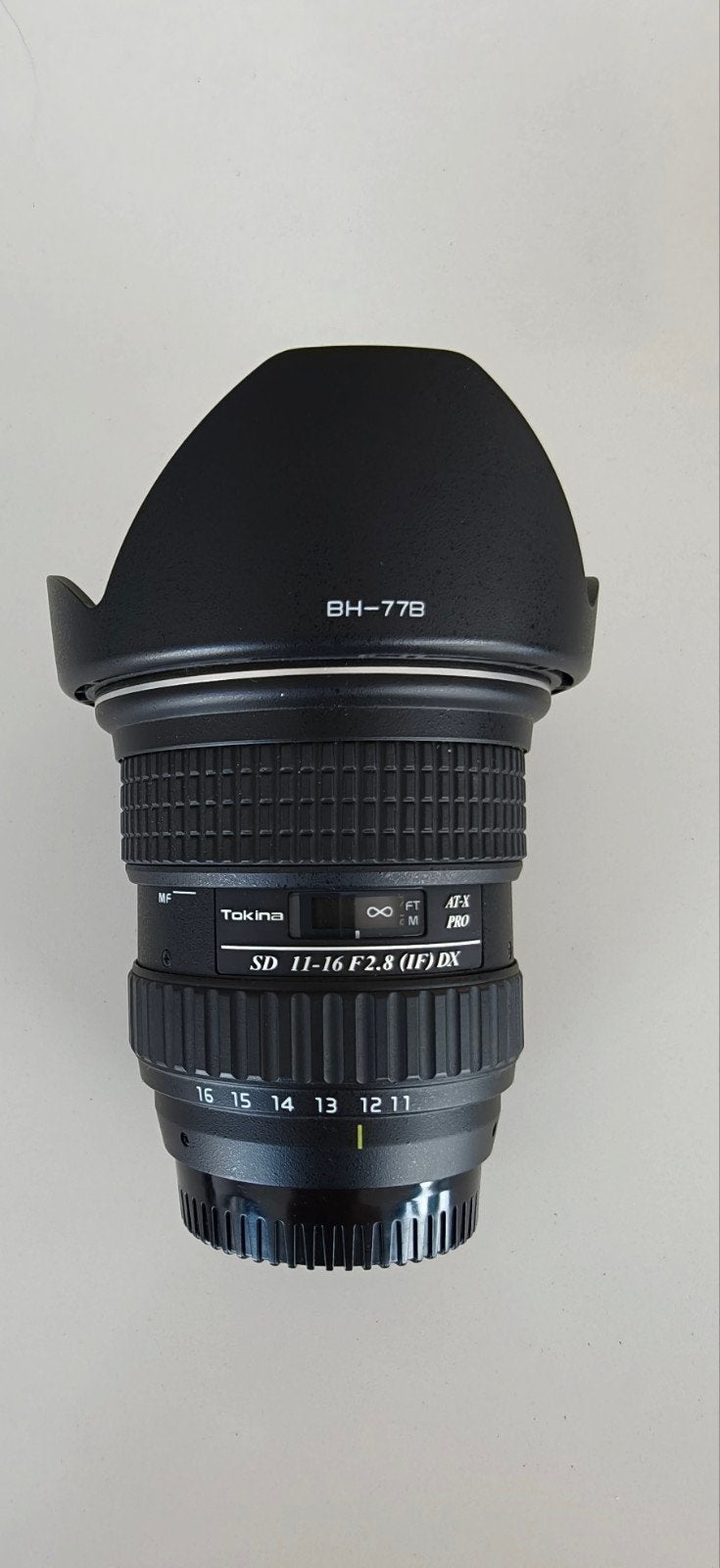 Tokina 11-16 F2.8 (if) dx (groothoeklens), Audio, Tv en Foto, Ophalen, Tokina, Zonnekap