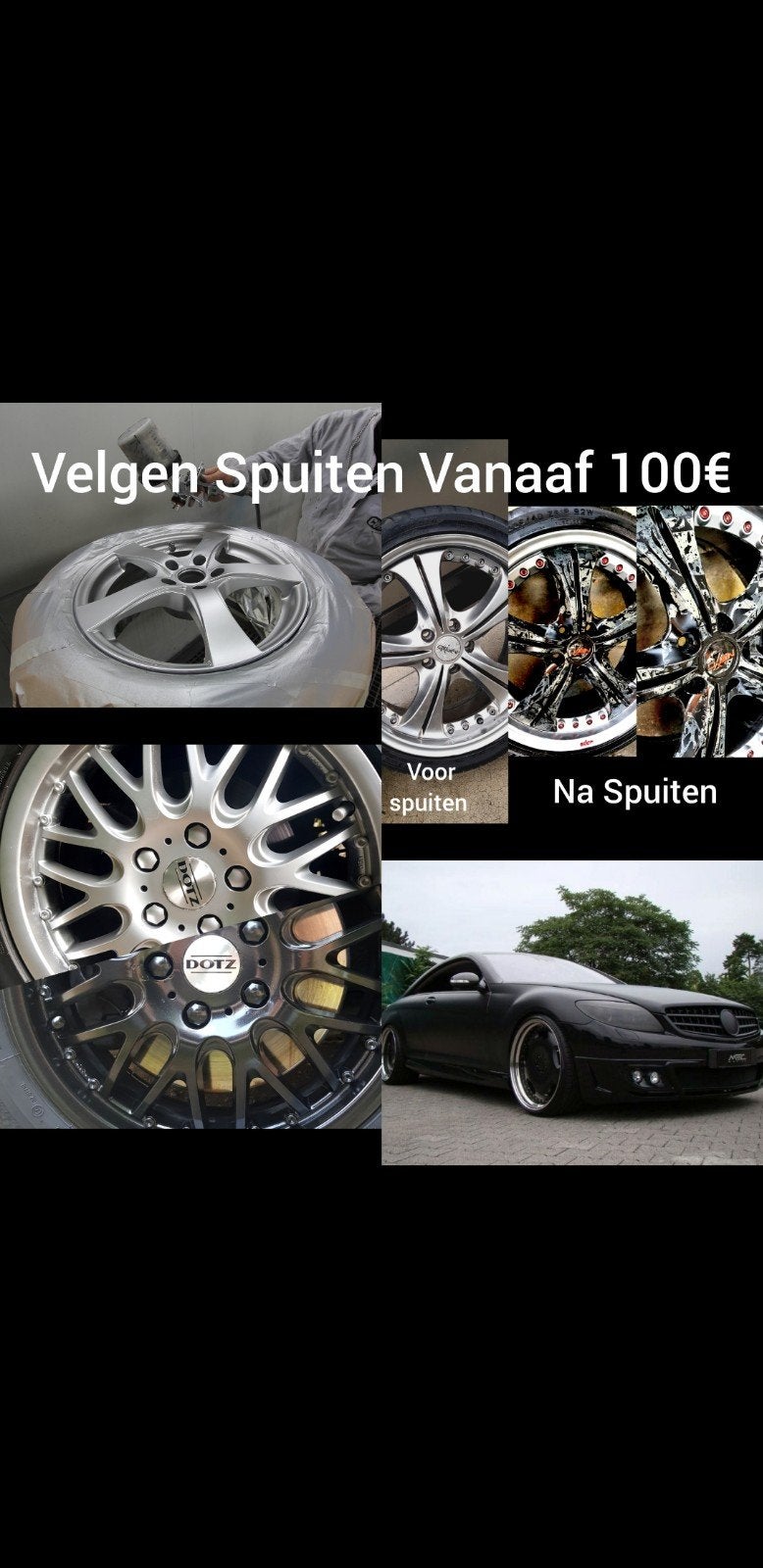 Velgen spuiten Met mettalic lak of Maat PROMO PROMO!, Ophalen, Band(en)