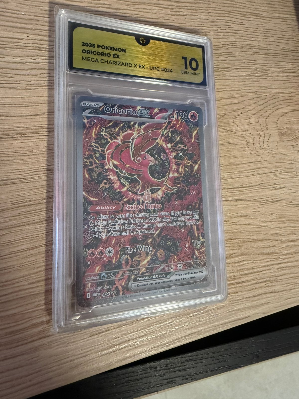 Oricorio ex globalgrading 10, Hobby en Vrije tijd, Verzamelkaartspellen | Pokémon, Ophalen, Nieuw