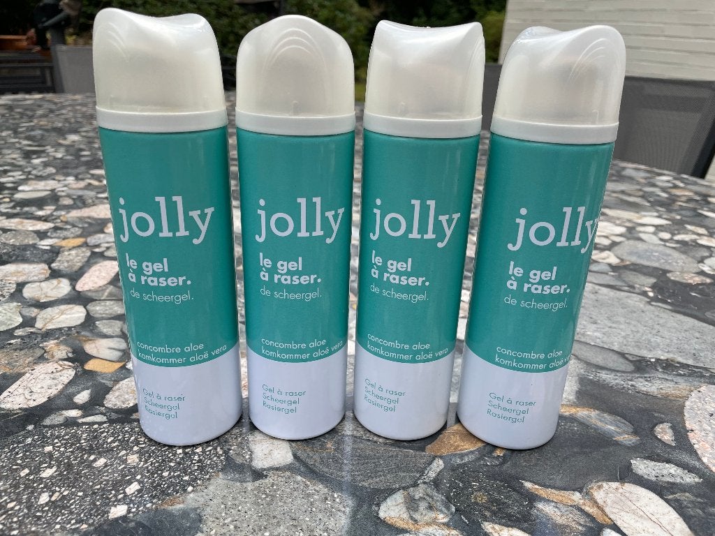 4 STUKS Jolly Scheergel, Handtassen en Accessoires, Ophalen of Verzenden, Nieuw, Verzorging