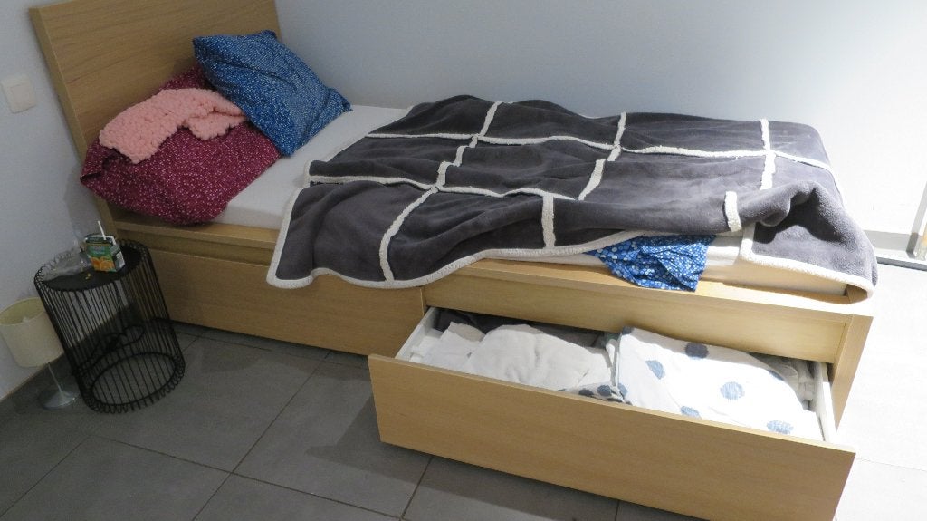 1 lit - lit, Maison & Meubles, 90 cm, Enlèvement, 200 cm, Bois