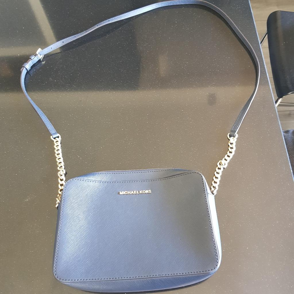 Magnifique sac à main Michael Kors bleu original, Enlèvement, Comme neuf, Bleu, Sac à main