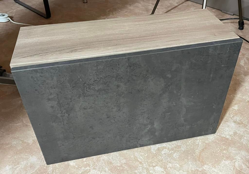 3 IKEA Besta wandkastjes - Walnoot-Betonlook, Huis en Inrichting, Kasten | Wandmeubels, Zo goed als nieuw, Minder dan 100 cm, Minder dan 150 cm