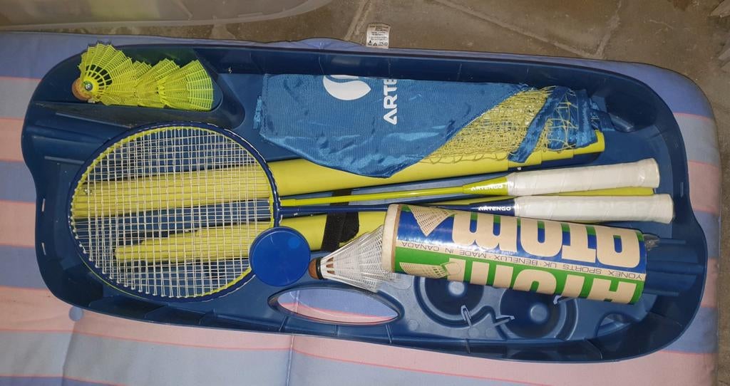 Complete badmintonset in zeer goede staat, Sport en Fitness, Ophalen