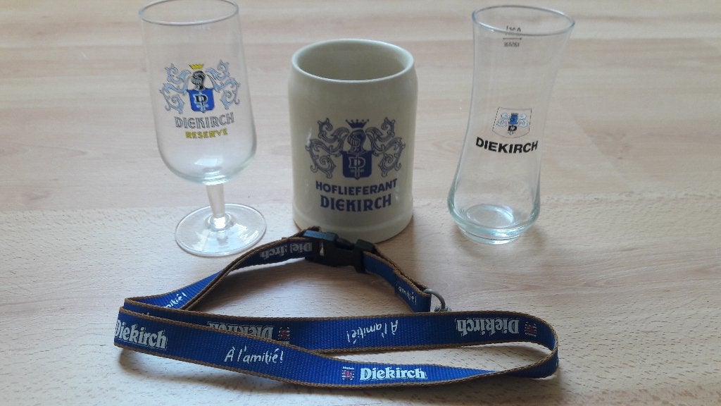 Collection bière Diekirch, Collections, Marques de bière, Enlèvement ou Envoi, Comme neuf, Chope(s)