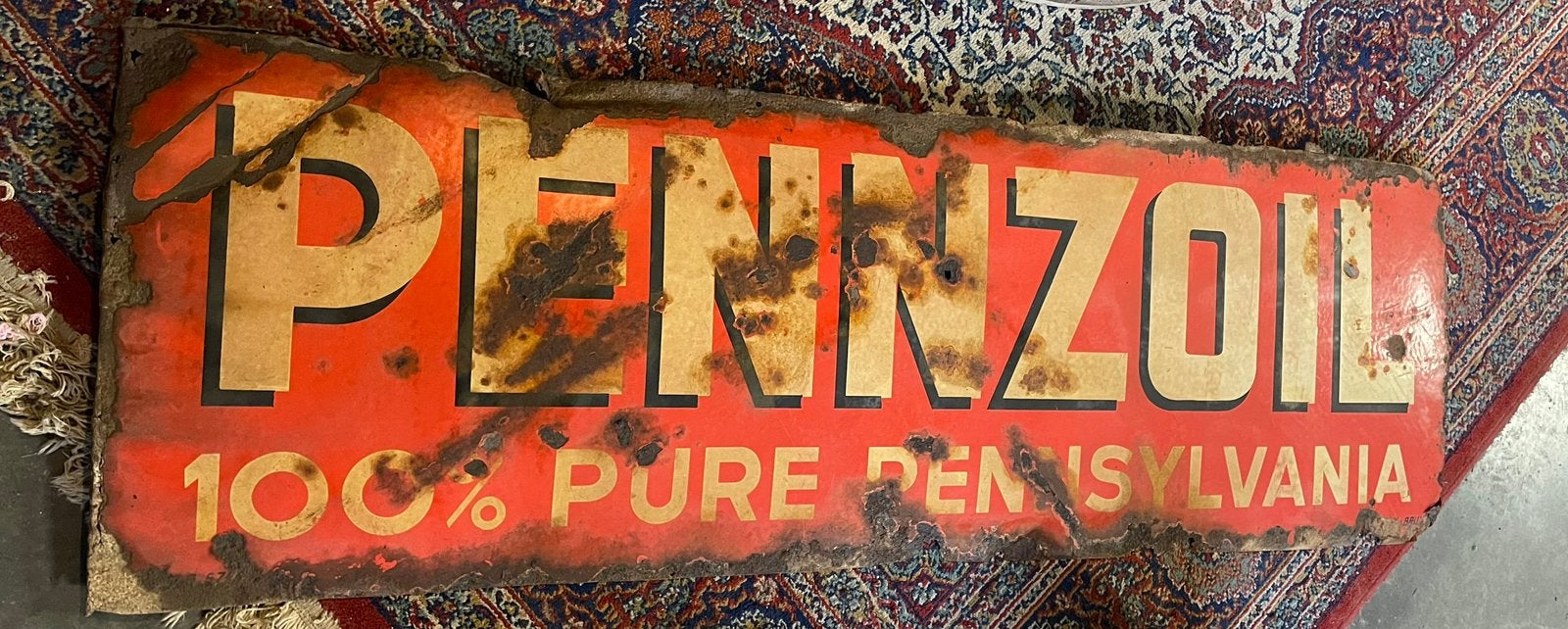 Pennzoil emaille, Ophalen