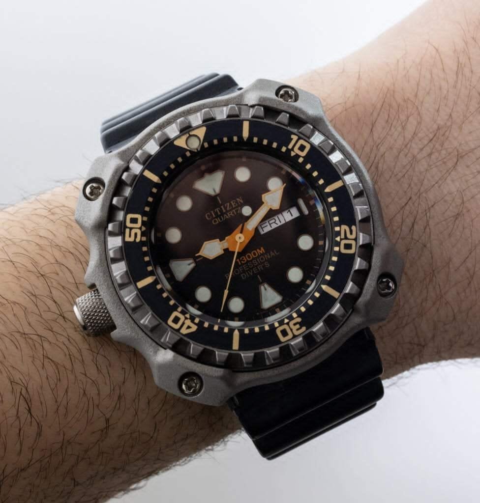Ik zoek: Citizen Professional Divers 1300m of 800m, Titanium, Overige materialen, Overige materialen, Ophalen of Verzenden, Zo goed als nieuw