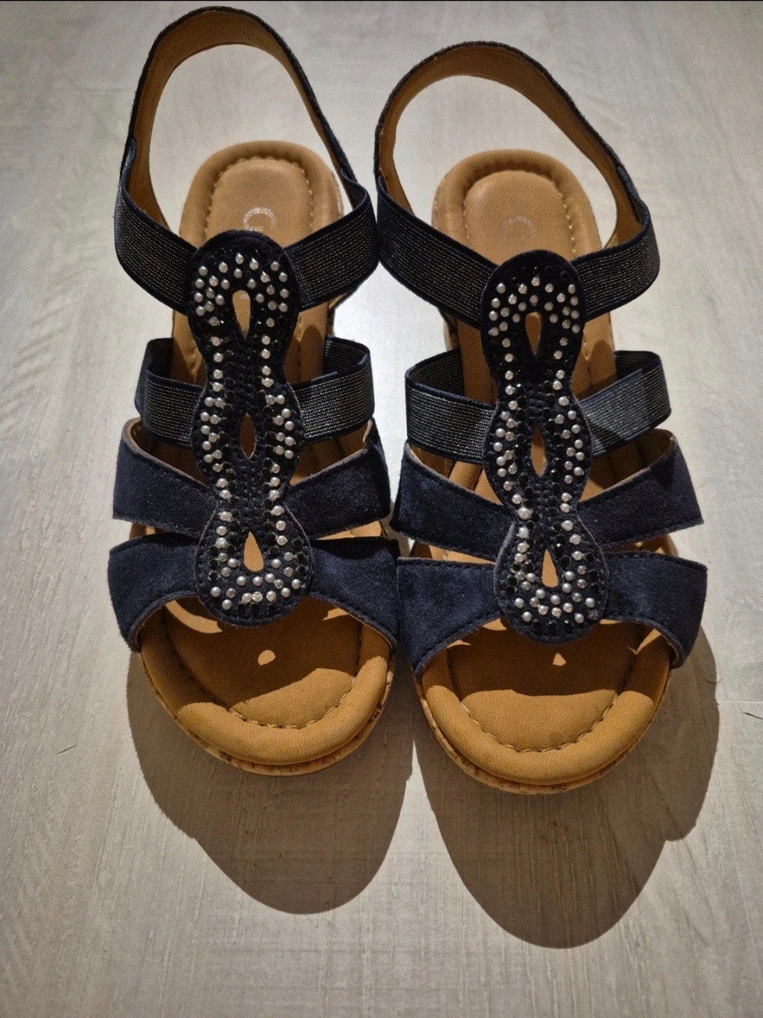 sandalen gabor, Kleding | Dames, Blauw, Gabor, Zo goed als nieuw, Sandalen of Muiltjes